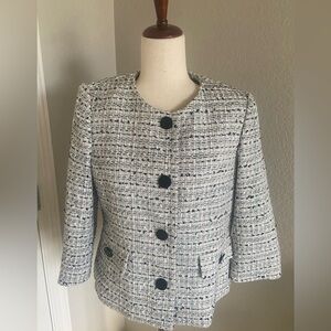 Karl Lagerfeld Tweed jacket.  Size 10 women.  Multi color